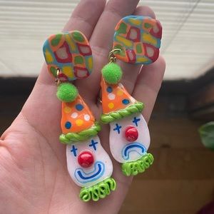 3/4 inch 19mm dangling clown earring gauges